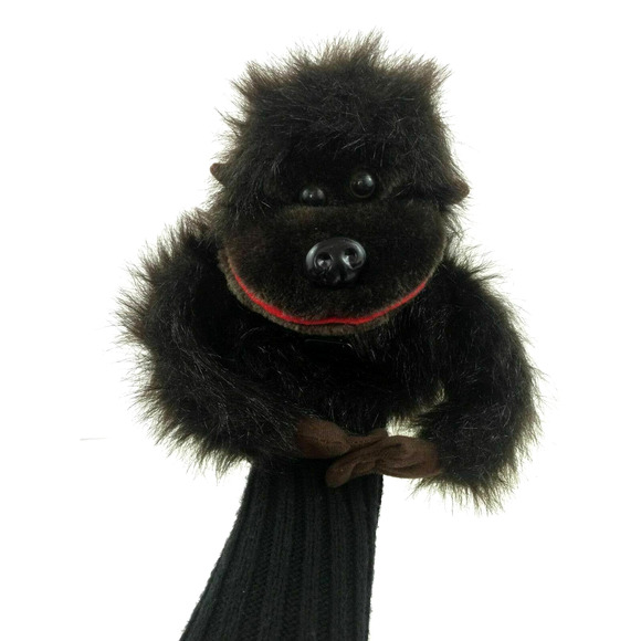 Chimp Monkey Hand Puppet Soft Plush Toy Doll Stuffed Animal Story Telling - Picture 1 of 11